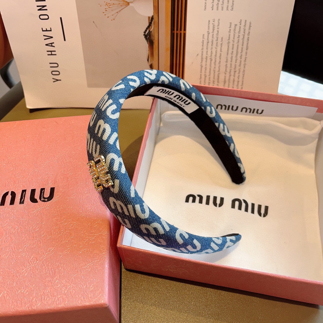 CLASSIC BLUE HEADBAND DENIM 402880