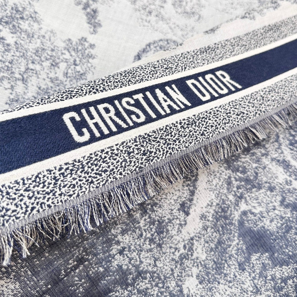DIOR SCARF 140 CM IN SILK MIX WOOL 733928